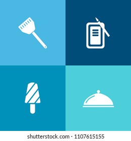 Modern, simple vector icon set on colorful background with snack, restaurant, japanese, japan, knife, ink, sign, background, lunch, tool, plate, pan, draw, food, kitchen, dish, lolly, menu, pot icons