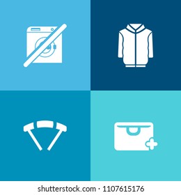 Modern, simple vector icon set on colorful background with high, landing, air, water, fly, dont, parachuting, jacket, skydiver, business, store, shirt, extreme, clothes, clothing, wash, care icons