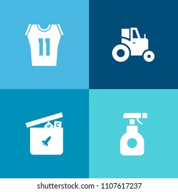 Modern, simple vector icon set on colorful background with ball, plant, sign, industry, basket, agriculture, element, horse, chemical, teddy, baby, farmer, child, basketball, pesticide, team icons