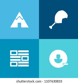 Modern, simple vector icon set on colorful background with avatar, delete, element, communication, internet, profile, nature, people, pictogram, meat, computer, newspaper, green, media, sign icons