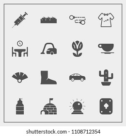 Modern, simple vector icon set with snow, plant, igloo, sorcery, arctic, kid, dentistry, healthy, play, sensu, clothes, box, direction, medical, move, nature, child, apple, desert, poker, clinic icons