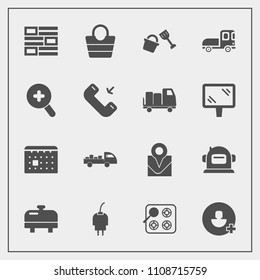 Modern, simple vector icon set with helmet, internet, map, space, timetable, technology, vehicle, time, heater, kitchen, location, cook, charger, day, fashion, cable, news, shovel, calendar, gas icons