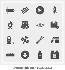 Modern, simple vector icon set with human, sign, phone, launch, communication, card, profile, healthy, hammer, flash, music, bottle, wrench, file, stationary, shape, jacket, perfume, apple, food icons