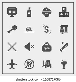 Modern, Simple Vector Icon Set With Health, Cocktail, Dentist, Japanese, Drink, Cart, Equipment, Samurai, Food, Delivery, Bar, Sale, Shop, Business, Sign, Sound, Ecommerce, League, Spray, Rice Icons