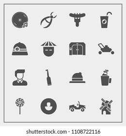 Modern, simple vector icon set with fashion, male, fresh, avatar, man, lollipop, hat, brush, drink, tooth, dentist, juice, clothing, toothbrush, hot, electricity, wind, vehicle, energy, drill icons