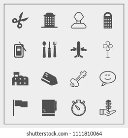 Modern, simple vector icon set with sign, sale, bubble, notepad, internet, old, clock, house, life, time, price, japan, tool, notebook, tag, growth, ink, food, discount, suzuri, architecture icons