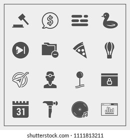 Modern, simple vector icon set with frame, animal, play, time, dentist, template, construction, saw, music, business, nature, timetable, dental, schedule, musical, website, string, dentistry icons
