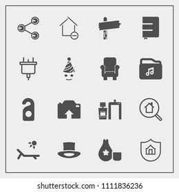 Modern, simple vector icon set with book, japanese, vacation, sunny, page, hat, photo, privacy, power, share, sign, food, direction, way, upload, summer, home, removal, apartment, property, real icons