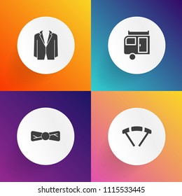 Modern, simple vector icon set on gradient backgrounds with skydiving, men, sky, holiday, male, suit, adventure, jumper, skydiver, extreme, person, summer, fly, camper, high, sport, vacation icons