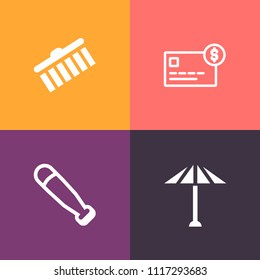 Modern, simple vector icon set on colorful background with culture, recreation, traditional, japanese, wood, payment, credit, oriental, card, asian, account, game, japan, sport, purchase, brush icons