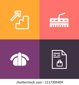 Modern, simple vector icon set on colorful background with roll, meal, checklist, food, salmon, black, japanese, seafood, fish, instrument, up, store, notebook, upstairs, buy, note, list, pen icons