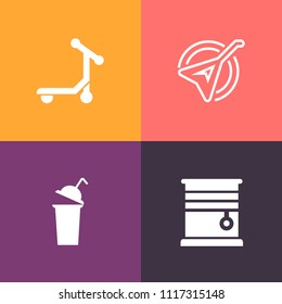 Modern, simple vector icon set on colorful background with speed, sign, interior, wooden, string, transportation, sound, curtain, luxury, room, transport, instrument, white, music, melody, style icons