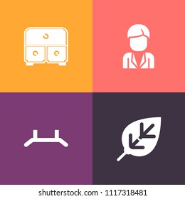 Modern, simple vector icon set on colorful background with male, up, tree, summer, sign, office, green, people, fashion, men, branch, drawer, autumn, storage, natural, web, poster, boy, business icons