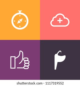 Modern, simple vector icon set on colorful background with up, south, navigation, like, drop, communication, map, data, wet, wash, water, technology, compass, north, ok, kitchen, sink, tap, add icons