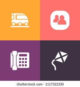 Modern, simple vector icon set on colorful background with locomotive, passenger, rail, train, internet, telephone, sign, business, employee, social, game, transport, transportation, railway icons