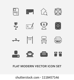 Modern, simple vector icon set with astronaut, object, flip, space, identity, contact, hanger, customer, athlete, spring, fashion, human, helmet, printer, concept, leather, style, office, summer icons