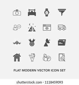 Modern, simple vector icon set with pin, travel, paper, business, building, account, game, time, award, real, bowling, signal, conditioner, ball, decoration, clean, user, filter, vehicle, winner icons