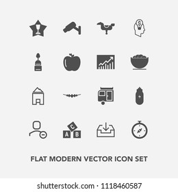 Modern, Simple Vector Icon Set With North, Camera, Food, Abc, Caravan, User, First, Place, Map, Necklace, Cake, Trailer, Child, Security, House, Horse, Download, Kid, Play, Safety, Business, Web Icons