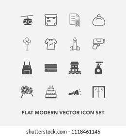 Modern, simple vector icon set with money, shine, candy, cake, sandwich, finance, train, pretty, burger, banking, pesticide, spray, equipment, professional, rail, flashlight, dessert, houseboat icons