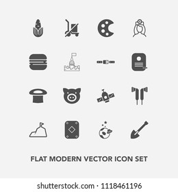 Modern, Simple Vector Icon Set With Doctor, Equipment, Technology, Shopping, Space, Nurse, Exploration, Shipping, Piglet, Healthy, Vegetable, Send, Corn, Shovel, Palette, Play, Station, Poker Icons