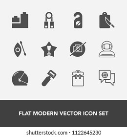 Modern, simple vector icon set with motel, spacesuit, toy, communication, phone, ball, mobile, award, photo, water, people, kitchen, first, astronaut, no, pretty, helmet, space, hotel, tool icons