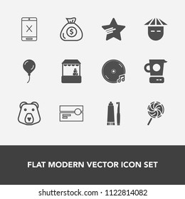 Modern, simple vector icon set with money, toothbrush, financial, subscription, bear, audio, grizzly, shop, market, grocery, mixer, food, finance, toothpaste, wild, celebration, nature, star icons