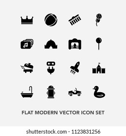 Modern, simple vector icon set with ball, animal, bathroom, equipment, bird, brush, king, sound, adventure, boiler, sky, toilet, power, fireplace, home, wildlife, outdoor, stroke, fire, music icons