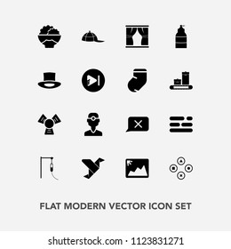 Modern, simple vector icon set with paper, medical, medicine, computer, play, frame, origami, white, technology, template, rice, cooler, picture, dentist, layout, home, clothing, video, grain icons