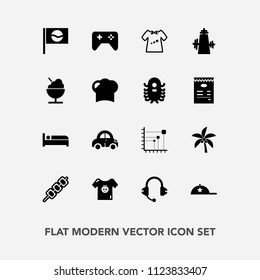 Modern, simple vector icon set with data, baby, car, barbecue, child, fashion, business, hotel, music, transport, clothing, food, chef, joystick, clothes, transportation, japan, kid, kitchen icons