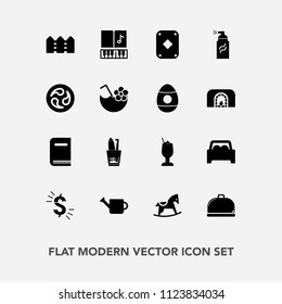 Modern, simple vector icon set with health, service, musical, kamon, dental, education, poker, book, baby, drink, equipment, street, can, alcohol, abstract, play, usd, vehicle, cocktail, cute icons