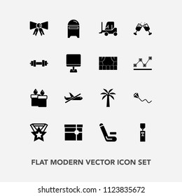 Modern, Simple Vector Icon Set With Travel, Suit, Medal, Award, Car, Fun, Gallon, Present, Wax, Box, Liquid, Tie, Summer, Truck, Decoration, Alcohol, Letter, Water, Glass, Gift, Sky, Competitive Icons