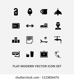 Modern, simple vector icon set with television, lamp, holiday, water, container, bathroom, cup, drink, transparent, room, bed, sugar, spring, write, document, sink, electricity, sunny, text, tv icons