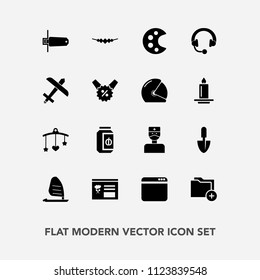 Modern, simple vector icon set with audio, card, art, food, music, mobile, necklace, doctor, bed, internet, sign, hospital, sport, glass, web, jewelry, flash, menu, work, airplane, browser, file icons