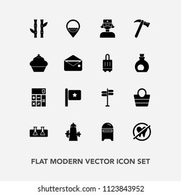 Modern, simple vector icon set with hammer, care, post, national, wrench, fashion, flag, nation, location, kitchen, spanner, object, business, white, direction, test, equipment, dental, leather icons