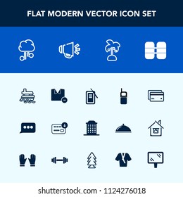 Modern, simple vector icon set with business, tank, shirt, palm, cylinder, card, phone, ink, clothes, communication, debit, boat, house, sign, telephone, tool, nature, city, money, sea, mobile icons