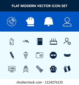Modern, simple vector icon set with file, book, phone, ball, cold, ring, office, blank, airplane, circle, travel, user, notification, winter, season, strategy, internet, pencil, web, notebook icons