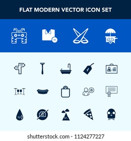 Modern, simple vector icon set with quad, internet, dinner, male, shirt, woman, man, bag, sign, female, direction, profile, flight, bathroom, white, sausage, gift, celebration, cream, people icons