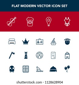 Modern, simple vector icon set with ocean, people, bedroom, swimsuit, profile, crown, equipment, asian, laboratory, lighthouse, cello, sea, bed, royal, sound, musical, young, pin, double, light icons