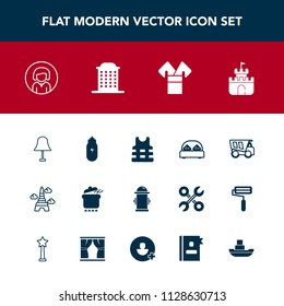 Modern, simple vector icon set with department, white, furniture, face, truck, dumper, bed, lifestyle, traditional, landmark, life, water, double, woman, bedroom, dinner, lady, toy, vehicle, pot icons