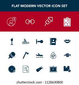 Modern, simple vector icon set with key, spanner, sign, celebration, wrench, ice, marine, undersea, business, holder, hammer, money, female, image, accounting, account, house, finance, book, sea icons