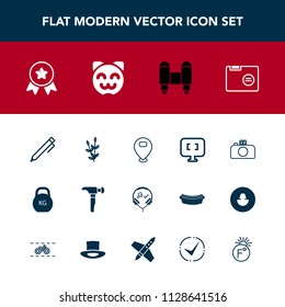 Modern, simple vector icon set with modern, pc, write, heavy, winner, office, construction, weight, agriculture, harvest, hand, pen, internet, kitty, map, pencil, rocket, wheat, location, laptop icons
