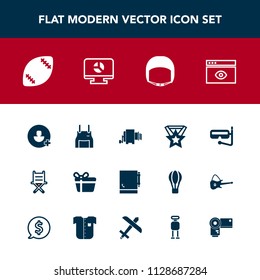 Modern, simple vector icon set with summer, box, award, chair, computer, celebration, window, medal, cook, present, food, snorkel, water, holiday, work, notepad, equipment, sea, gift, seat, add icons