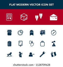 Modern, simple vector icon set with web, checklist, graph, presentation, sea, mailbox, button, sport, pie, list, journey, summer, mark, sign, food, direction, cigarette, technology, lighter, jar icons