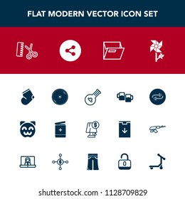 Modern, simple vector icon set with replace, medical, alcohol, folk, electricity, clothes, asian, instrument, musical, disk, bar, fashion, light, concept, drink, cat, change, interior, blossom icons