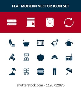 Modern, simple vector icon set with chinese, pinafore, interior, cook, pen, kitchen, home, white, burger, black, construction, timer, cheeseburger, fresh, industry, window, builder, game, snack icons