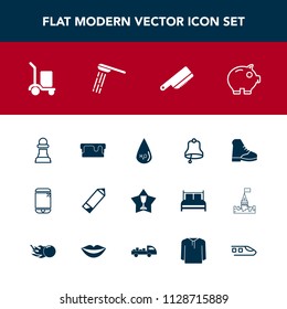 Modern, simple vector icon set with winner, pie, water, cake, bath, horse, delivery, place, game, cargo, bank, pencil, strategy, mobile, chess, ring, drink, boot, phone, pen, dessert, drop, food icons