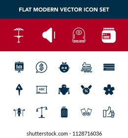 Modern, simple vector icon set with robot, price, tag, baby, document, sign, pub, child, ocean, light, ship, technology, sea, label, cafe, circle, cartoon, frame, snack, table, bar, jam, jar icons