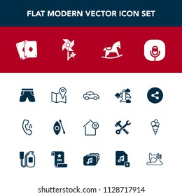 Modern, simple vector icon set with water, social, map, media, pin, sign, microphone, taxi, vehicle, road, white, kayaking, button, cell, flight, owner, travel, wear, house, plane, car, horse icons