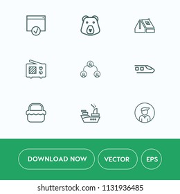 Modern, simple vector icon set on white background with hierarchy, people, railway, military, sign, picnic, transportation, antenna, construction, boy, grass, home, war, signal, animal, man, web icons