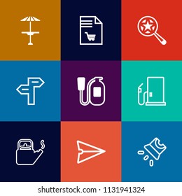 Modern, simple vector icon set on colorful flat backgrounds with counter, shopping, web, wooden, light, dark, communication, video, market, business, danger, notebook, pub, table, fire, safety icons